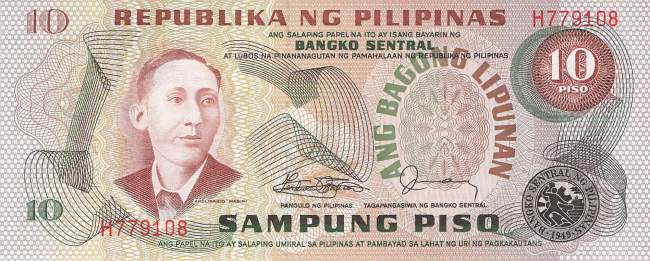 Philippinen 10 Piso 1978 p161d